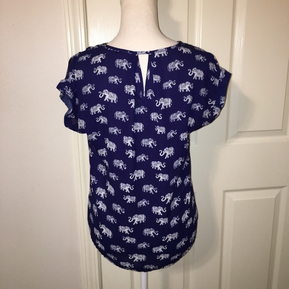 Pink Rose Elephant Print Top - Picture 4 of 10